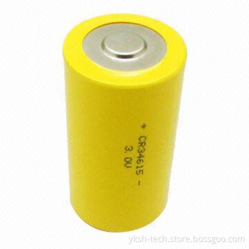 Li-MnO2 Lithium Battery, 3.0V Voltage, 11,000mAh, Used for Sensors, Instruments and Military Radios